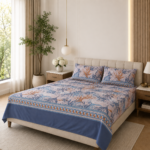 Coastal Coral Printed Bedsheet Set