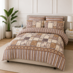Vintage Patchwork Printed Bedsheet Set